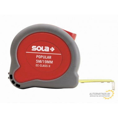 Рулетка 8м/25мм Popular PP 8m (SOLA) 50024401