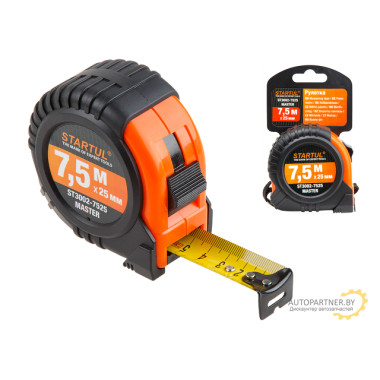 Рулетка 7,5м/25мм STARTUL Мастер(ST3002-7525) (быт.) ST3002-7525