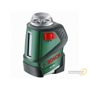 Нивелир лазерный линейный BOSCH PLL 360 со штативом в кор. (проекция: крест, 1 плоскость 360°, до 20 м, +/- 8 мм, резьба 1/4) 0603663001