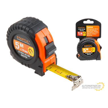 Рулетка 5м/19мм STARTUL Мастер с магнитом (ST3002-0519М) (быт.) ST3002-0519M