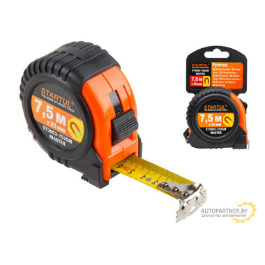 Рулетка 7,5м/25мм STARTUL Мастер с магнитом (ST3002-7525М) (быт.) ST3002-7525M