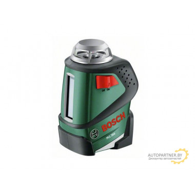 Нивелир лазерный линейный BOSCH PLL 360 с держателем в кор. (проекция: крест, 1 плоскость 360°, до 20 м, +/- 8 мм, резьба 1/4) 0603663020