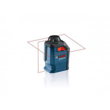 Нивелир лазерный линейный BOSCH GLL 2-20 с держателем в чем. (проекция: крест, 1 плоскость 360°, до 20 м, +/- 4.00 мм/м, резьба 1/4) 0601063J00