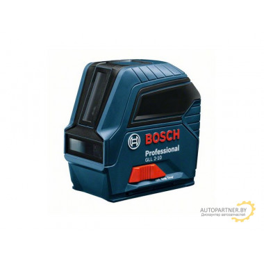 Нивелир лазерный BOSCH GLL 2-10 в кор. (проекция: крест, до 10 м, +/- 0.50 мм/м, резьба 1/4, 5/8) 0601063L00