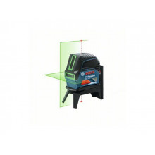 Нивелир лазерный BOSCH GCL 2-15 G с держателем в чем. (проекция: крест, до 15 м, +/- 0.05 мм/м, резьба 1/4, 5/8, зелёный лазер) 0601066J00