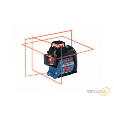 Нивелир лазерный линейный BOSCH GLL 3-80 в чем. (проекция: 3 плоскости 360°, до 120 м, +/- 0.20 мм/м, резьба 1/4, 5/8) 0601063S00