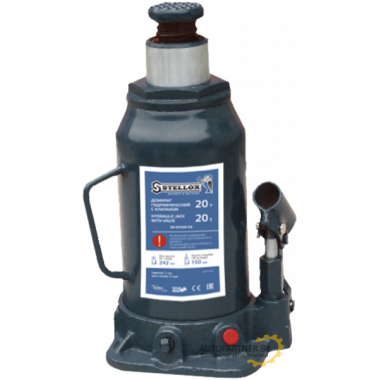 Домкрат гидравлический бутылочный 20т. высота подъёма min-242 max-452mm UNIVERSAL STELLOX / 80-00300-SX