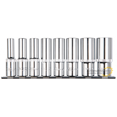 Набор головок Spline длинные 1/2', 10-24мм, CrV, 8 шт  NEO / 08-650