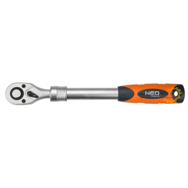 Трещотка 3/8', 215- 315 мм, 72з, храповик CrMo  NEO / 08-506
