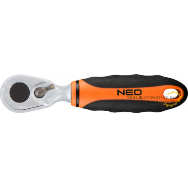 Трещотка для насадок 1/4', 105 мм, 48з, храповик CrMo  NEO / 08-512