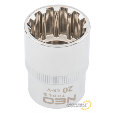 Головка Spline 1/2', 20 мм, CrV  NEO / 08-592