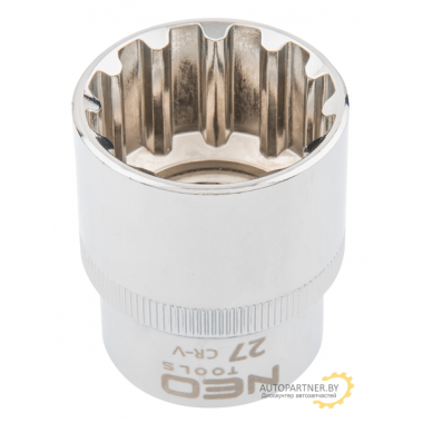 Головка Spline 1/2', 27 мм, CrV  NEO / 08-597