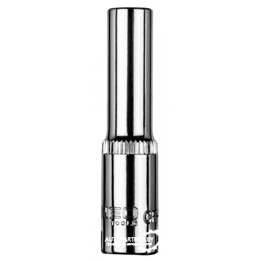 Головка 6-гран, длинная 1/4', 6 мм, CrV  NEO / 08-491