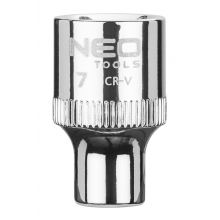 Головка 6-гран, 3/8', 7 мм, CrV  NEO / 08-107