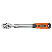 Трещотка телескопическая, 1/2', 305-445 мм, 72з, храповик CrMo  NEO / 08-515
