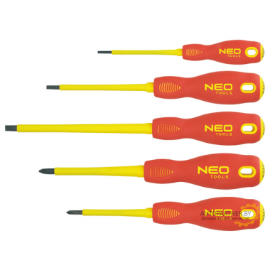 Отвертки (1000 В), Набор 5 шт  NEO / 04-220