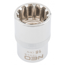 Головка Spline 1/2', 18 мм, CrV  NEO / 08-590