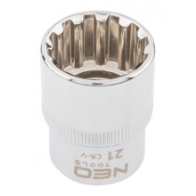 Головка Spline 1/2', 21 мм, CrV  NEO / 08-593