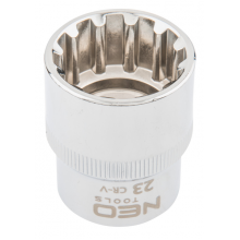Головка Spline 1/2', 23 мм, CrV  NEO / 08-595
