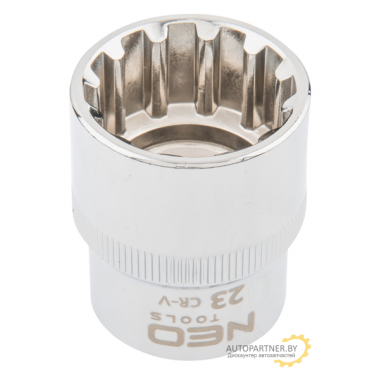 Головка Spline 1/2', 23 мм, CrV  NEO / 08-595
