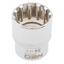 Головка Spline 1/2', 24 мм, CrV  NEO / 08-596