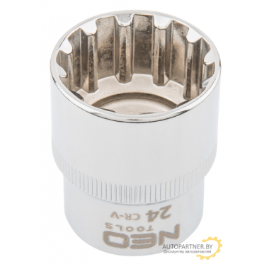 Головка Spline 1/2', 24 мм, CrV  NEO / 08-596