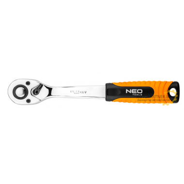 Трещотка 1/2', 255 мм, 72з, храповик CrMo  NEO / 08-520
