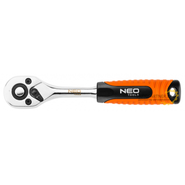 Трещотка 1/2', 265 мм, 45з, храповик CrMo  NEO / 08-521