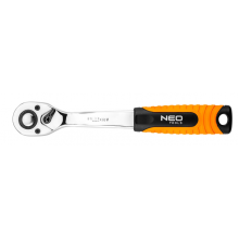 Трещотка 1/4', 145 мм, 72з, храповик CrMo  NEO / 08-503