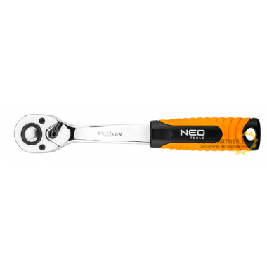 Трещотка 1/4', 145 мм, 72з, храповик CrMo  NEO / 08-503