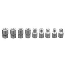 Набор головок 1/2' Torx, Е10-Е24, 9 шт. CrV  NEO / 08-649