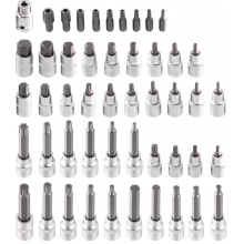 Набор головок 1/2', с насадками Torx и Hex, 49 шт., CrV # NEO / 08-713