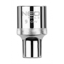 Головка 6-гран, 1/2', 9 мм, CrV  NEO / 08-009