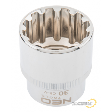 Головка Spline 1/2', 30 мм, CrV  NEO / 08-598
