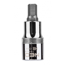 Головка с битой шестигранник 1/2', H8 x 55 мм, CrV  NEO / 08-773