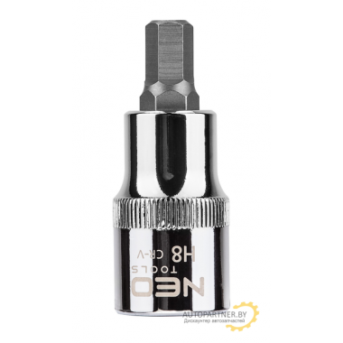 Головка с битой шестигранник 1/2', H8 x 55 мм, CrV  NEO / 08-773