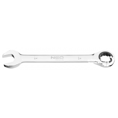 Ключ комбинированный с трещоткой 24 мм, 72з, CrV  NEO / 09-043