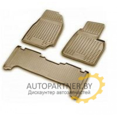 Коврики салона Element CADILLAC SRX полиуретановые бежевые 3 шт. / NLC.07.05.212k