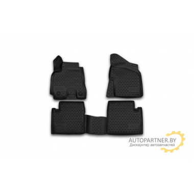 Коврики салона Element 3D CHERY Tiggo 2013 полиуретановые черные 4 шт. / CARCHE10001
