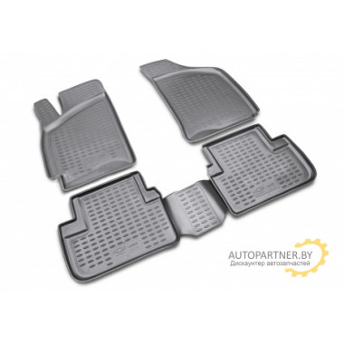 Коврики салона Element CHEVROLET Lanos 1997-2009 полиуретановые черные 4 шт. / NLC.08.02.210k