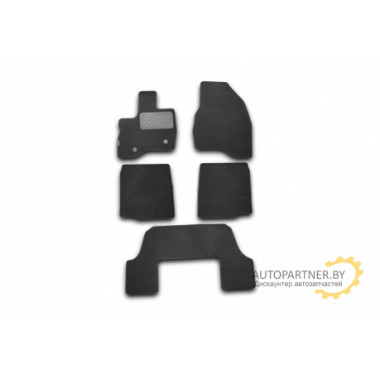 Коврики салона Autofamily CHEVROLET Orlando текстильные черные 6 шт. / NLT.08.17.11.110kh