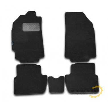 Коврики салона Autofamily CHEVROLET Spark текстильные черные 5 шт. / NLT.08.14.11.110kh