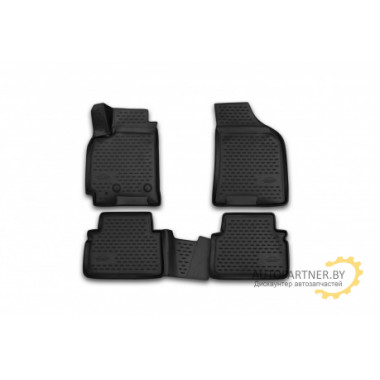 Коврики салона Element DAEWOO Gentra полиуретановые черные 4 шт. / CARDAE10001