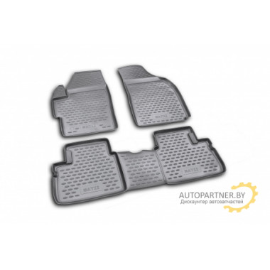 Коврики салона Element DAEWOO Matiz полиуретановые черные 4 шт. / NLC.11.04.210k
