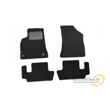 Коврики салона Autofamily DODGE Journey текстильные черные 4 шт. / NLT.13.04.11.110kh