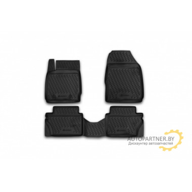 Коврики салона Element FORD Fiesta 2008-2011 полиуретановые черные 4 шт. / s000.18