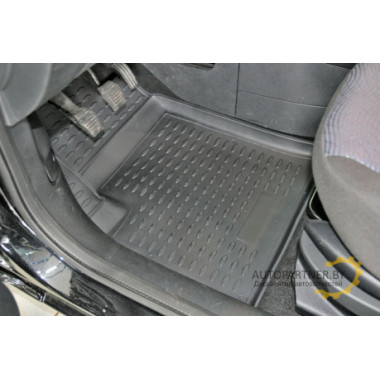 Коврики салона Autofamily FORD Fusion/Fiesta полиуретановые черные 4 шт. / NLC.16.06.210