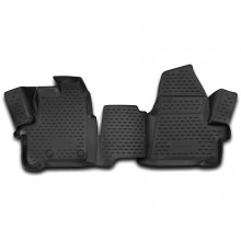 Коврики салона Element 3D FORD Tourneo Custom 2013> 1+2 места полиуретановые черные 2 шт. / CARFRD00019k
