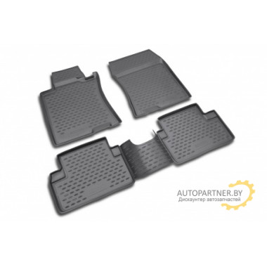 Коврики салона Element HONDA Accord 2003-2007 полиуретановые черные 4 шт. / NLC.18.01.210