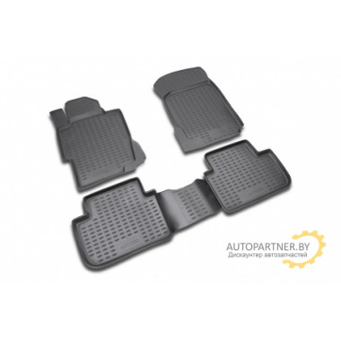 Коврики салона Element HONDA Accord 2008-2013 полиуретановые черные 4 шт. / NLC.18.02.210k